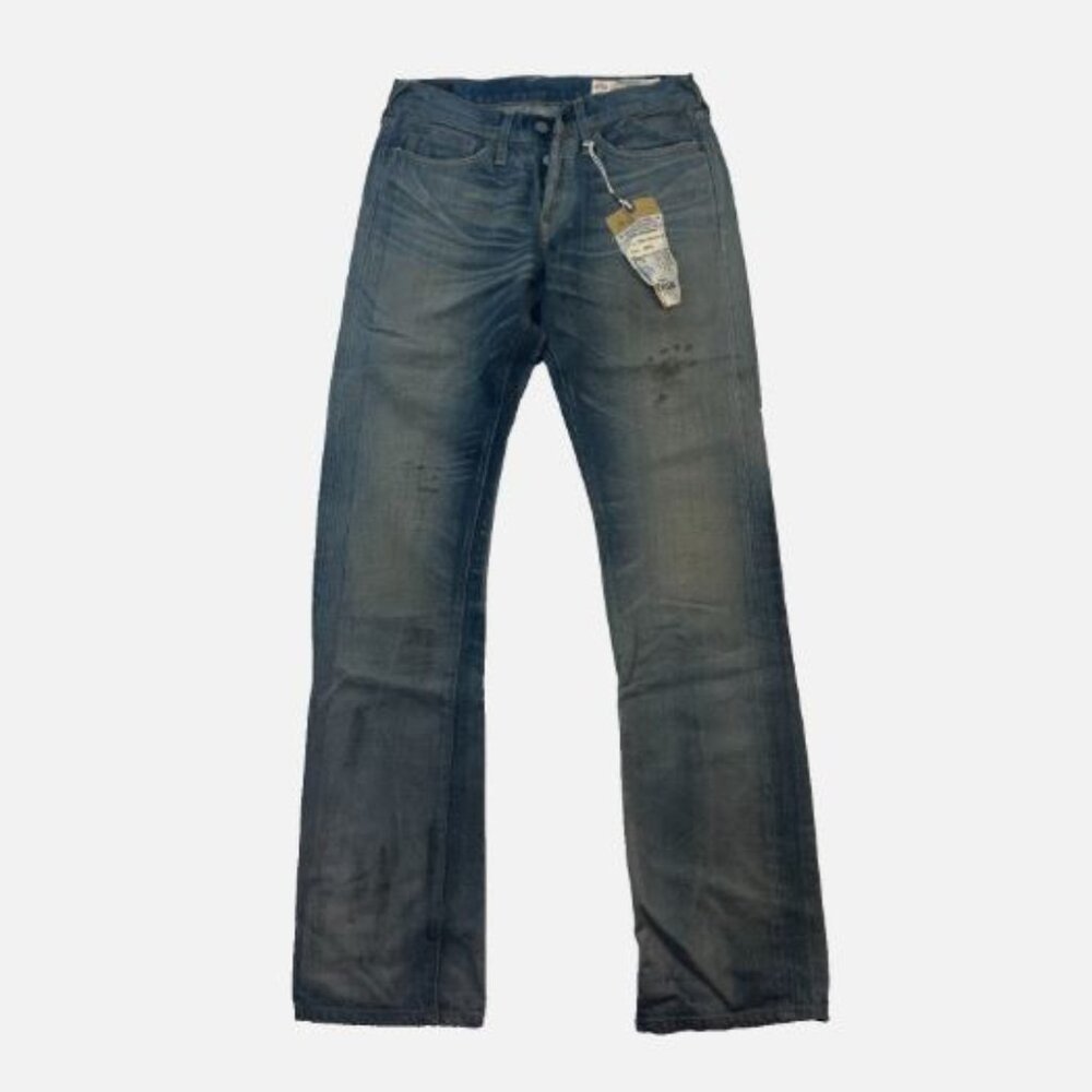 EVISU N4 Custom W29 L34 Made in USA Japanese Selvedge Men's Waseda Jeans Blue